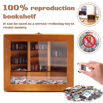 200/400Pcs Miniature Books Anxiety Bookshelf Antistress Anxiety Relief Fidget Toys Shaking Sensory Toys Away Your Anxiety Gift