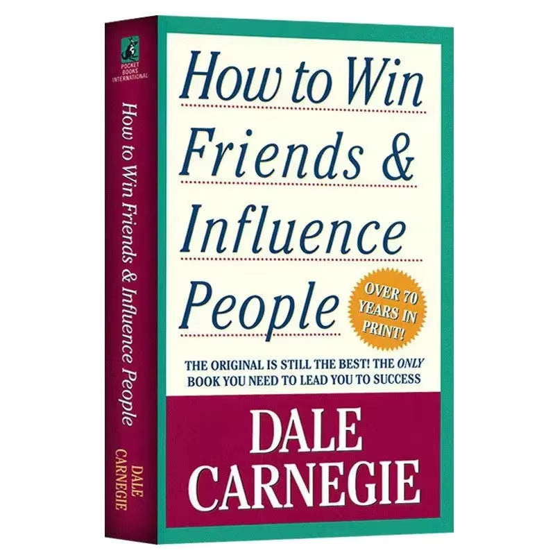 How to Win Friends & Influence People by Dale Carnegie Interpersonal Communication Skills Self-Improvement Reading Book Fo Adult