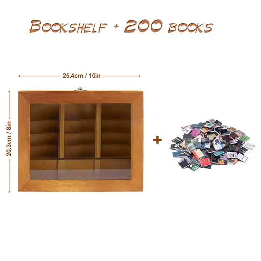 200/400Pcs Miniature Books Anxiety Bookshelf Antistress Anxiety Relief Fidget Toys Shaking Sensory Toys Away Your Anxiety Gift