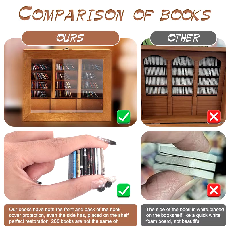 200/400Pcs Miniature Books Anxiety Bookshelf Antistress Anxiety Relief Fidget Toys Shaking Sensory Toys Away Your Anxiety Gift