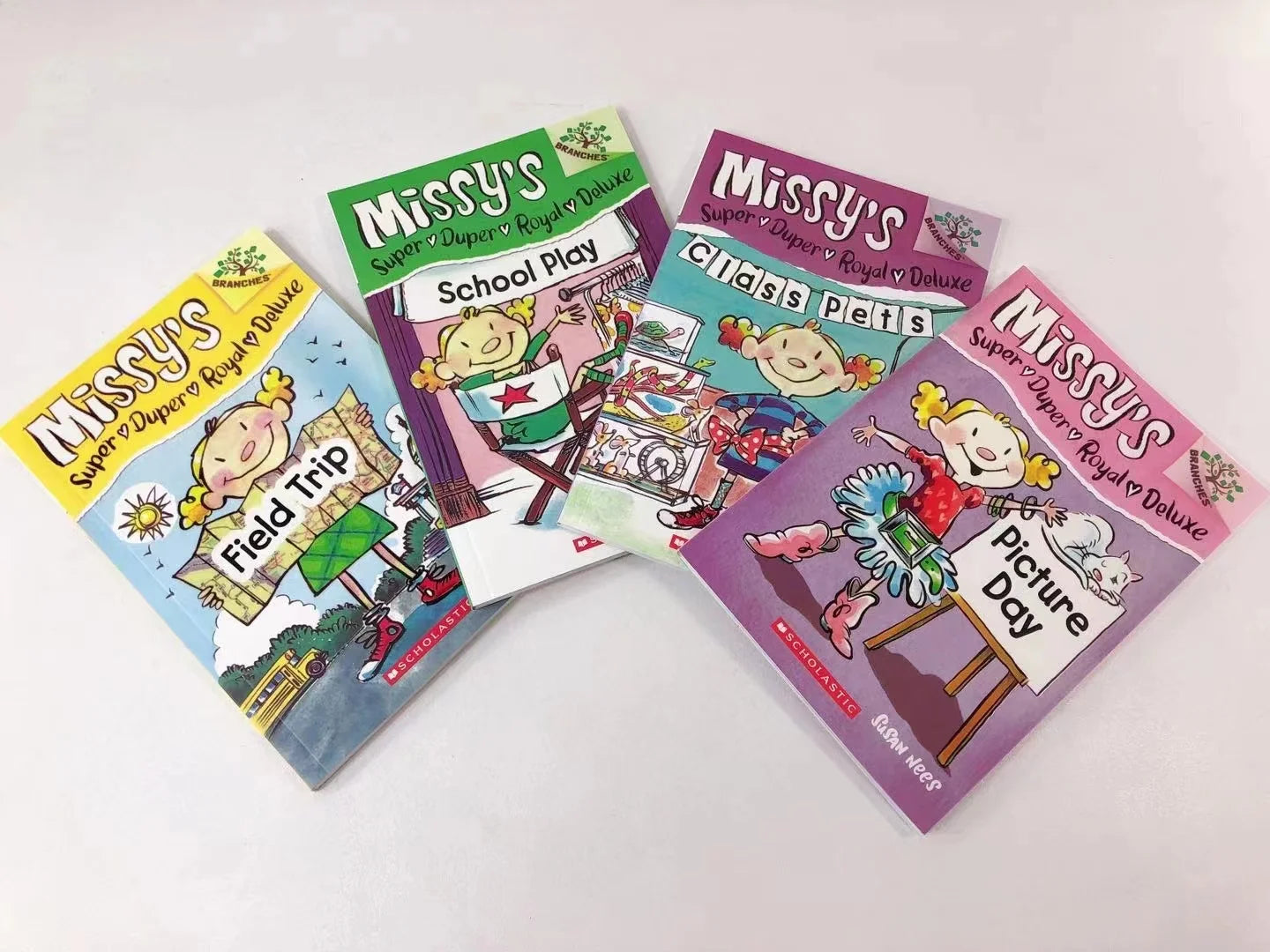 4Pieces Missy's English Books Children's Literature English Picture Novel Story Book 13x19cm 72Sheets Bridge English Storybook - Sconnie Sailor