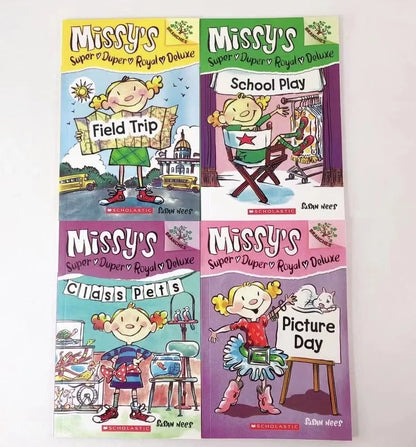 4Pieces Missy's English Books Children's Literature English Picture Novel Story Book 13x19cm 72Sheets Bridge English Storybook - Sconnie Sailor