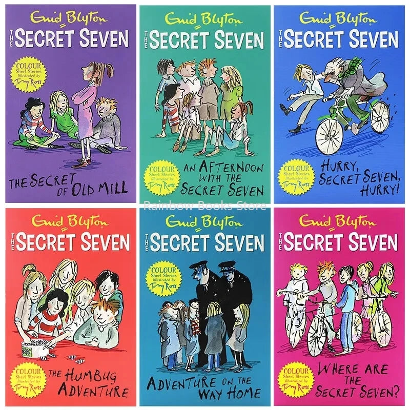 6 Books Enid Blyton The Secret Seven Adventure Detective Short Fiction Novel English Story Children's Literature - Sconnie Sailor