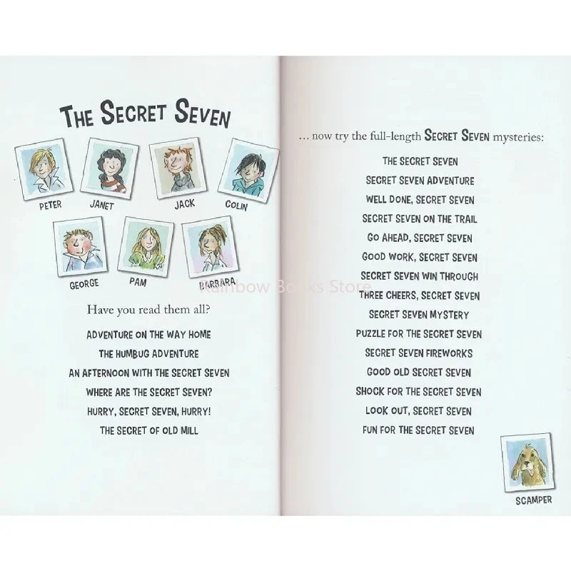 6 Books Enid Blyton The Secret Seven Adventure Detective Short Fiction Novel English Story Children's Literature - Sconnie Sailor