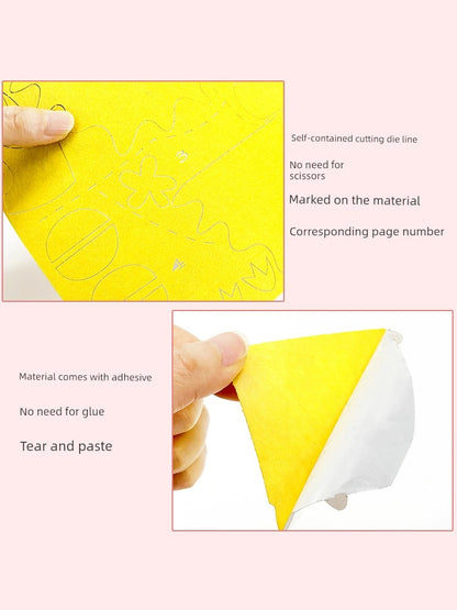 Self-Made Picture Book DIY Kindergarten Student Handmade Material Kit Non-Woven Book Story Book Matching Semi-Finished Products - Sconnie Sailor