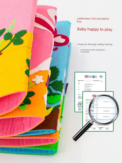 Self-Made Picture Book DIY Kindergarten Student Handmade Material Kit Non-Woven Book Story Book Matching Semi-Finished Products - Sconnie Sailor