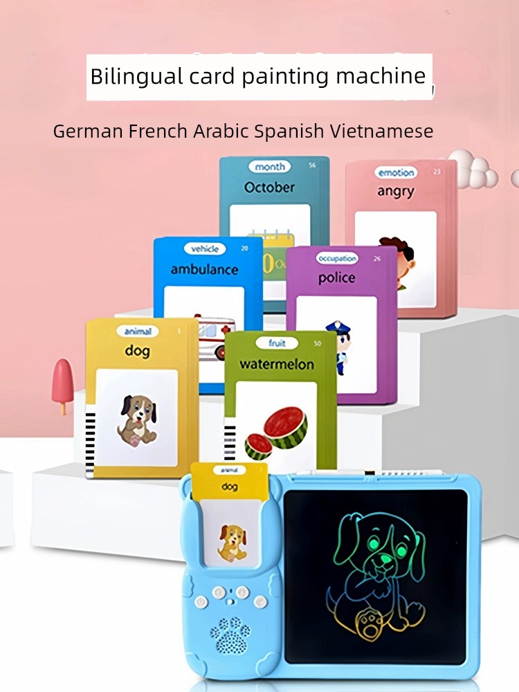 Learning Machine Early Education Handy Gadget Multi-Functional Drawing Machine Kids Spanish French German Arabic Vietnamese - Sconnie Sailor