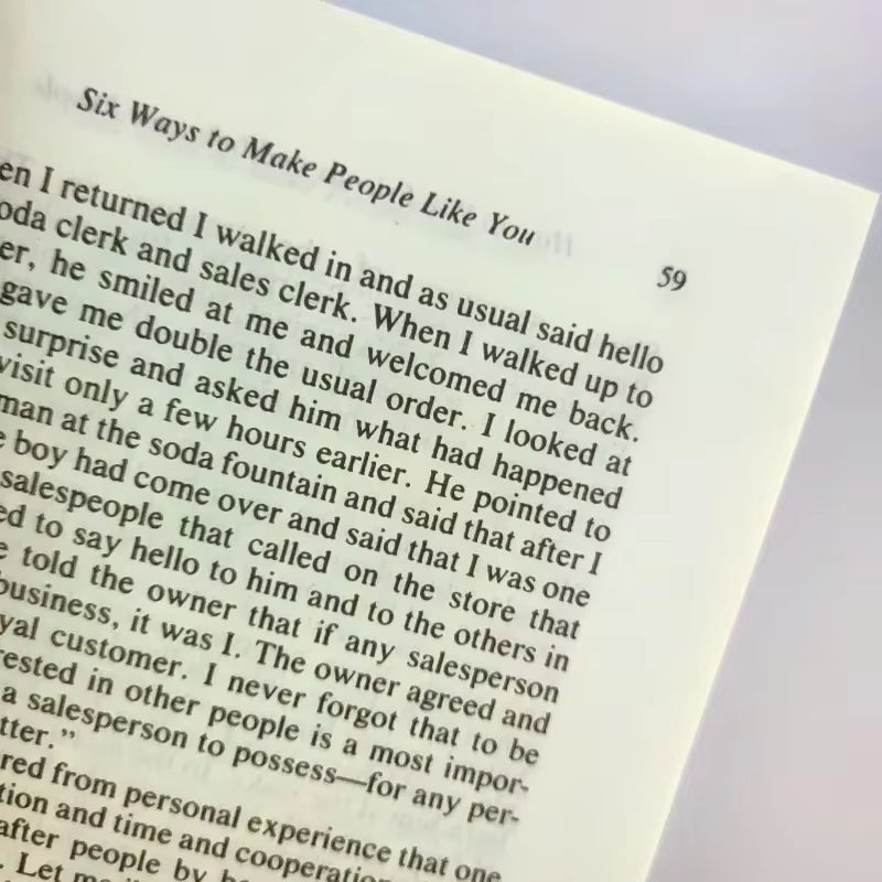 How to Win Friends & Influence People by Dale Carnegie Interpersonal Communication Skills Self-Improvement Reading Book Fo Adult