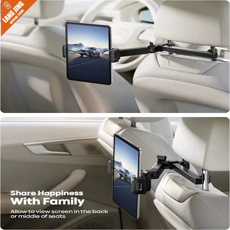 Car Tablet Holder, Headrest Tablet Mount Headrest Stand Cradle Compatible with Devices for Ipad Air Mini, Other 4.7-12.9" Cell