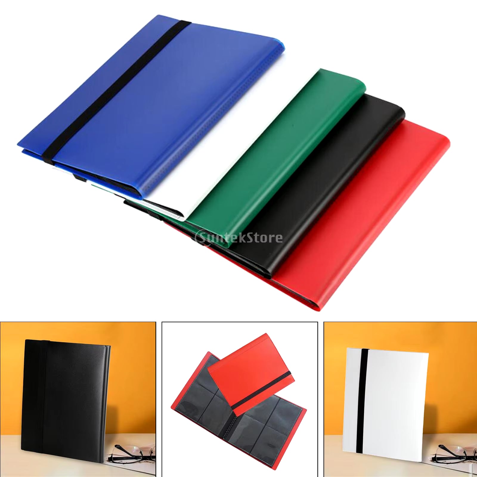 4-Pocket Trading Card Binder for Sports Card Collection and Storage